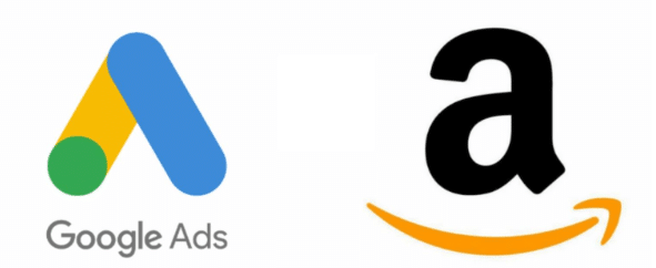 Logos Amazon et Google Ads