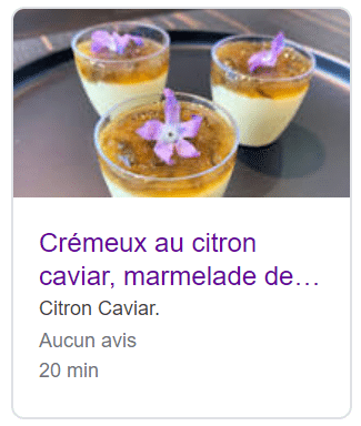 recette citron caviar